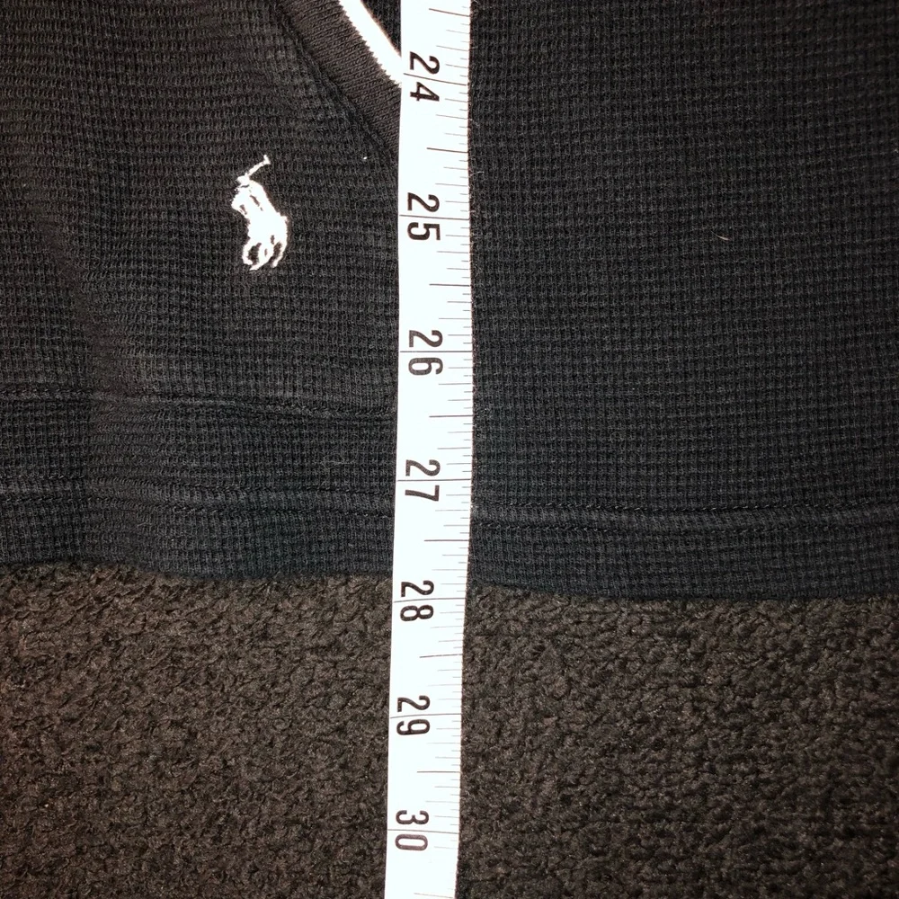 Polo Ralph Lauren. Sleepwear Hoodie. Waffle Knit. Size 2XL. Dark Navy Blue Color - Picture 9 of 14